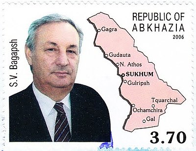 When did Sergei Bagapsh become President of Abkhazia?