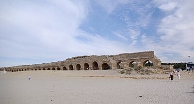 Which body of water is Caesarea Maritima located on?
