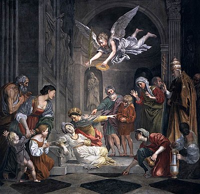 Where did Saint Cecilia die?