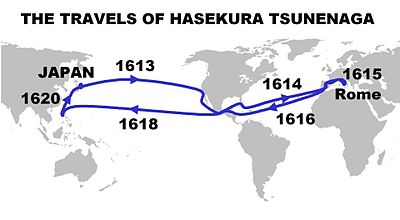 What other name was Hasekura Tsunenaga known as?