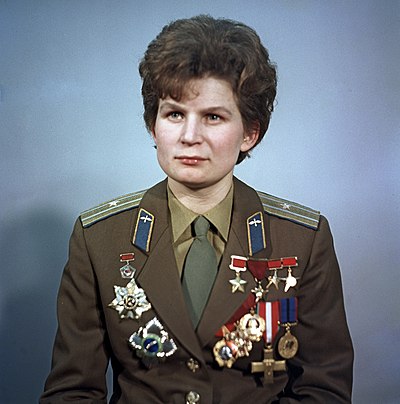 What rank did Valentina Tereshkova achieve in the Air Force before retiring?