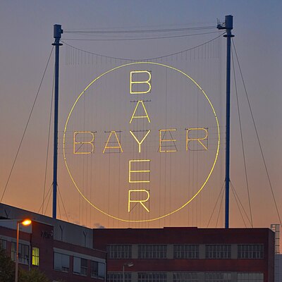 What is Bayer's position in the EURO STOXX 50 stock market index?