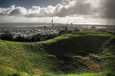 What is the primary industry that contributed to Auckland's growth in its early history?