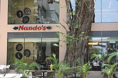 What style of chicken does Nando's specialize in?