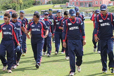 In which format of cricket did Nepal first achieve international status?