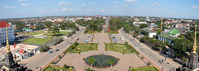 In which century was Vientiane founded?