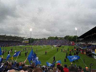 What is the capacity of the RDS Arena, where Leinster Rugby play their home games?