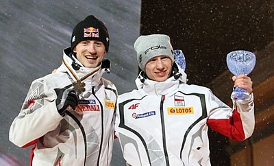 Which tournament has Kamil Stoch won twice?
