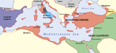 When was the Byzantine Empire established?