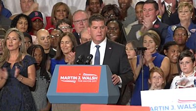 What persistent issue faced Boston during Walsh's tenure as mayor?