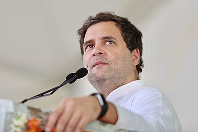 Which management consulting firm did Rahul Gandhi work for in London?