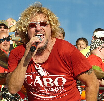 What year did Sammy Hagar leave Van Halen for the last time?