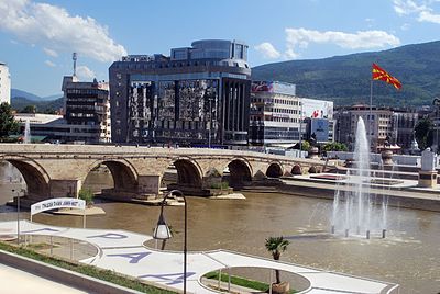 Which country annexed Skopje in 1912 during the Balkan Wars?