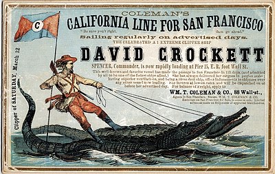 Which U.S. state did Davy Crockett represent in Congress?