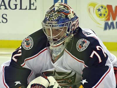 Which NHL team did Bobrovsky first play for?