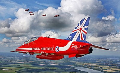 From which RAF display team did the Red Arrows inherit their initial aircraft?