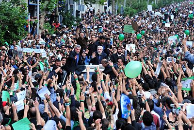 When did Mousavi semi-retire from politics?