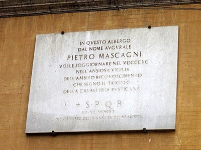 What year was Pietro Mascagni born?