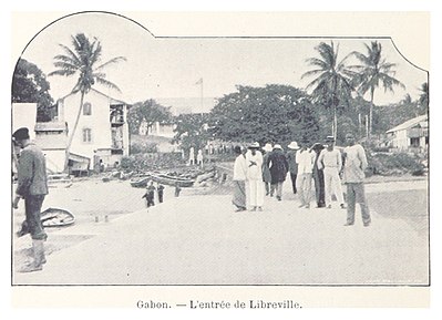 What percentage of Gabon's national population lives in Libreville?