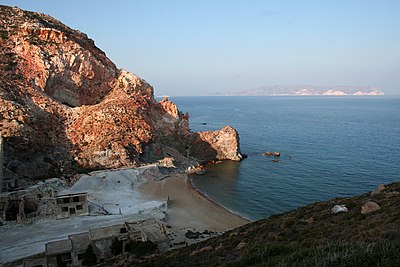 What is the unique geological feature of Milos?