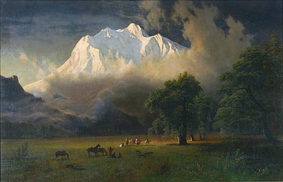 In which U.S. state did Bierstadt join the Hudson River School?