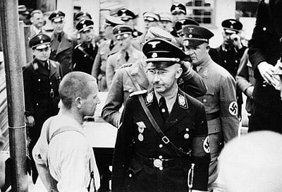 In which month of 1945 did Hitler order Himmler's arrest?