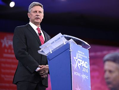 What was Gary Johnson's highest office held in New Mexico?