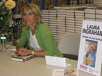How does Laura Ingraham lean politically?
