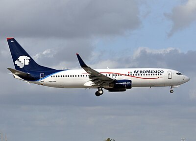 How many destinations in Mexico does Aeroméxico operate scheduled services to?