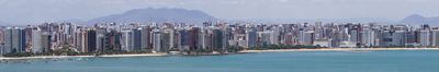 What is the rank of Fortaleza in terms of population among Brazilian cities?
