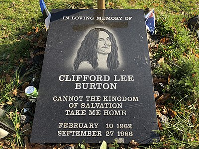 When did Cliff Burton die?