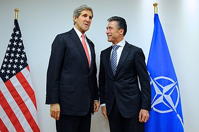 What year did Rasmussen's term as NATO Secretary General end?