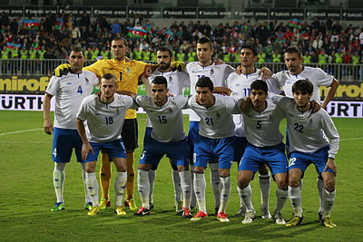 Which organization controls the Azerbaijan national football team?