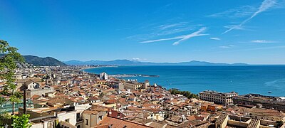 What are the three distinct zones of Salerno?