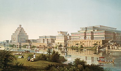 What river was Nineveh situated on?