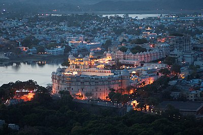 When did Udaipur become a part of Rajasthan?
