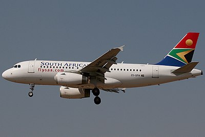 How many aircraft were in South African Airways' fleet when its air operator's certificate was reissued in 2021?