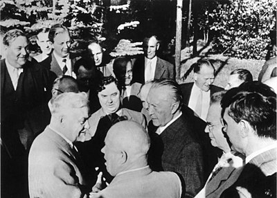 What was the name of the intelligence service Adenauer helped establish in West Germany?