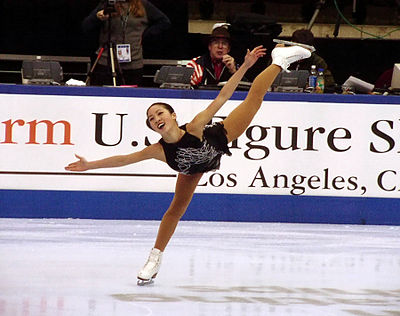 During which years was Michelle the top-paid U.S. Figure Skating Association skater?