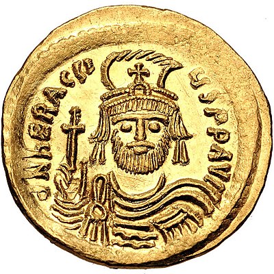 Which War did Heraclius take charge of when he came into power?