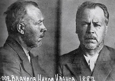 When Vavilov was first arrested, what was his sentence?