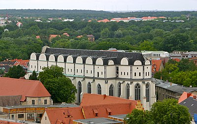 Which river flows into the Saale in Halle (Saale)'s southern borough of Silberhöhe?