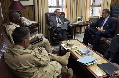 When did Zalmay Khalilzad end his tenure as US Special Representative for Afghanistan Reconciliation?