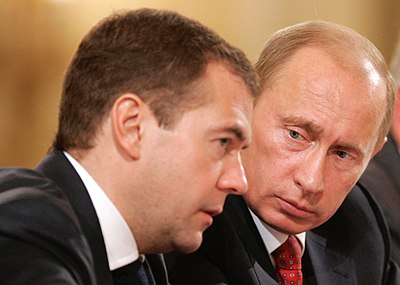 Which positions has Dmitry Medvedev held?[br](Select 2 answers)