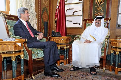 What is Sheikh Hamad bin Khalifa Al Thani's relation to Qatar?