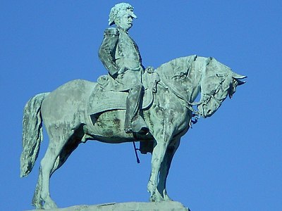 Which battle is Winfield Scott Hancock particularly noted for his leadership in?