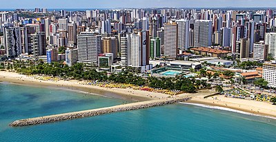 Which international airport serves Fortaleza?