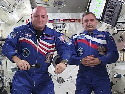 What was the Soyuz mission number for Kelly's year-long mission?