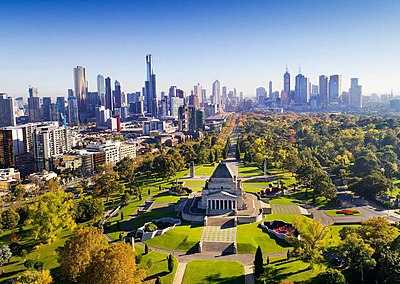 What is the elevation above sea level of Melbourne?