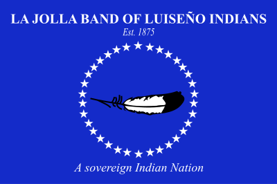 In which county is the La Jolla Band of Luiseño Indians located?